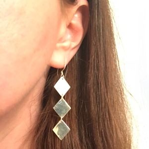 Statement dangle earrings in sterling silver